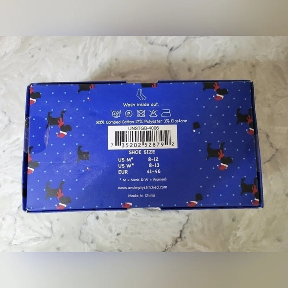 Unsimply Stitched Scottish Christmas Socks Gift Set - Picture 4 of 4